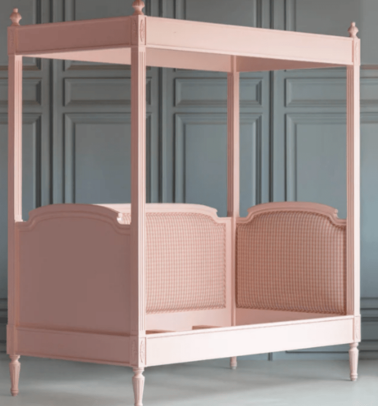 Lovely Hand Carved Solid Wooden Canopy Daybed Daybed - Bone Inlay Furnitures