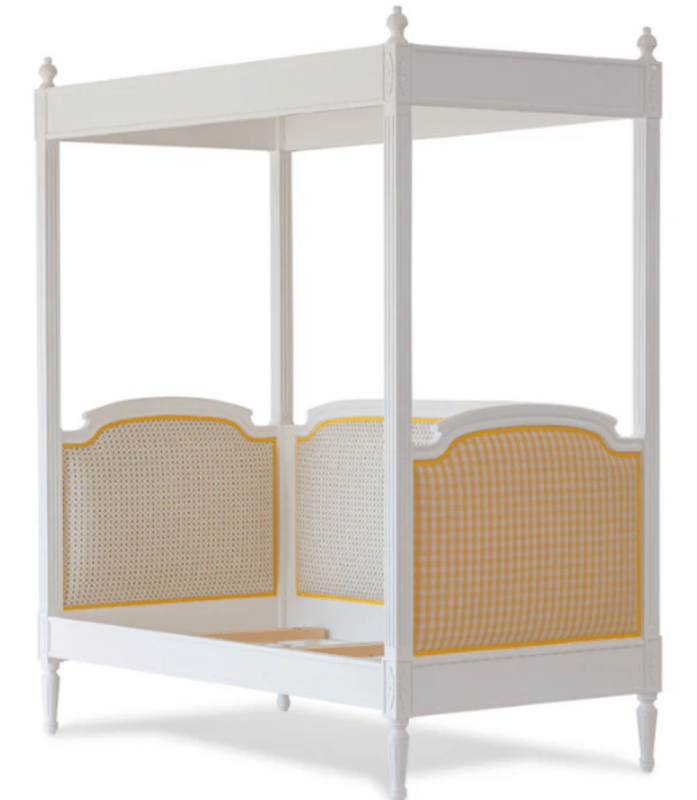 Lovely Hand Carved Solid Wooden Canopy Daybed Daybed - Bone Inlay Furnitures