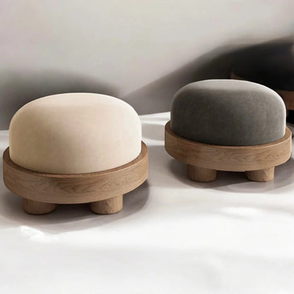 Minimalist Ottoman - Wood - Green - Gray - 4 Styles Available Ottoman - Bone Inlay Furnitures