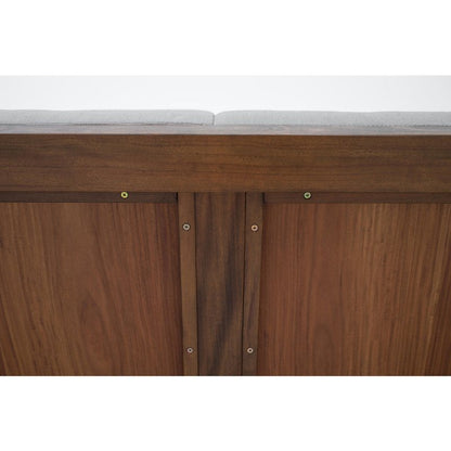 Modern Designer Wooden Lounge Arm Sofa With Upholstery Sofa - Bone Inlay Furnitures