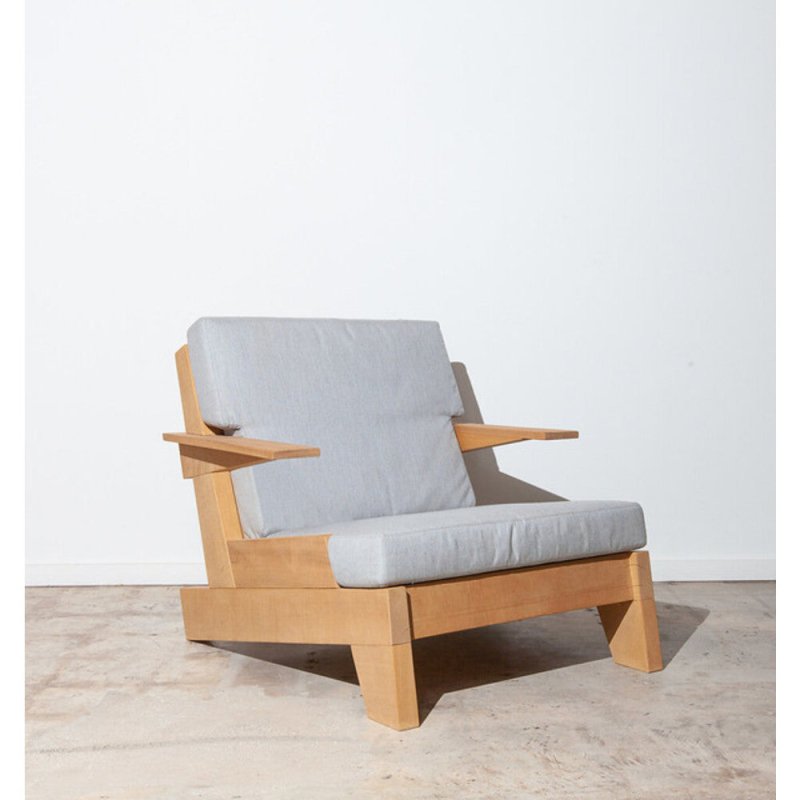 Modern Designer Wooden Lounge Armchair With Upholstery chair - Bone Inlay Furnitures