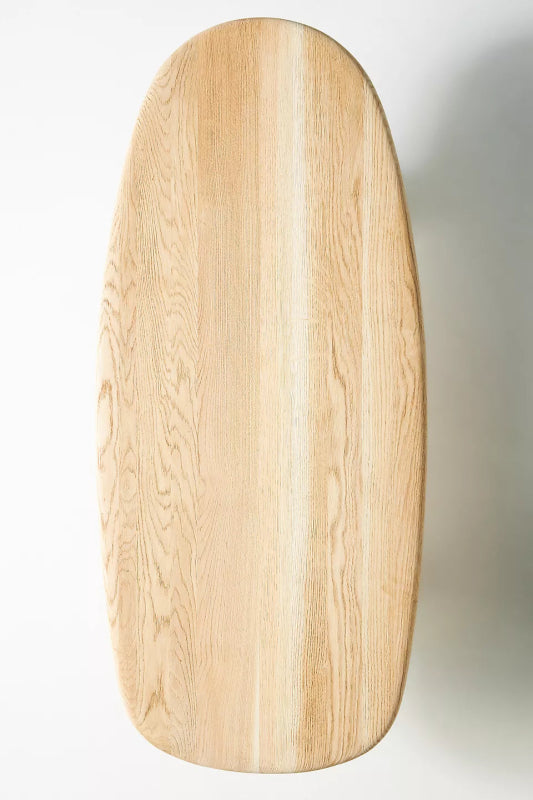 Modern Handmade Accent Wooden Black Oval Cocktail Coffee Table Coffee Table - Bone Inlay Furnitures