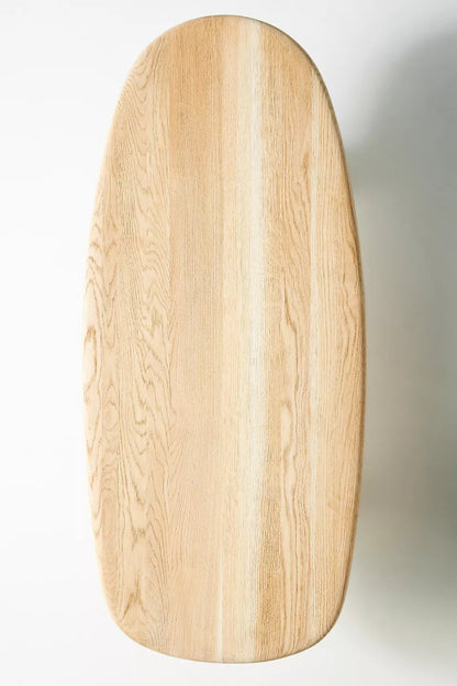 Modern Handmade Accent Wooden Black Oval Cocktail Coffee Table Coffee Table - Bone Inlay Furnitures