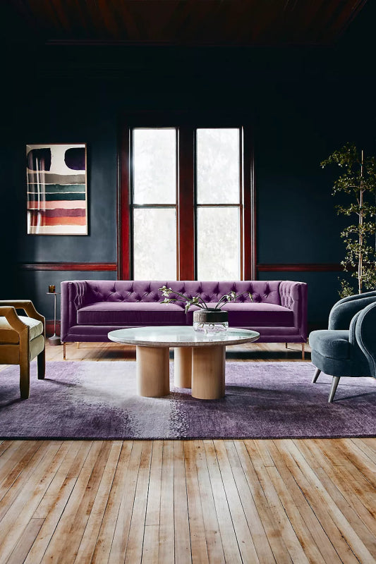 Modern Handmade Indian Design Solid Wood Round Coffee Table Coffee Table - Bone Inlay Furnitures