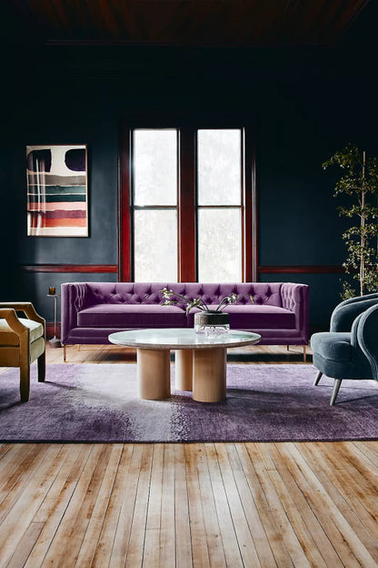 Modern Handmade Indian Design Solid Wood Round Coffee Table Coffee Table - Bone Inlay Furnitures