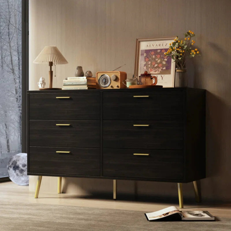 Modern Wooden Designer Handmade Chest Of drawer with Metal Legs chest of drawers - Bone Inlay Furnitures