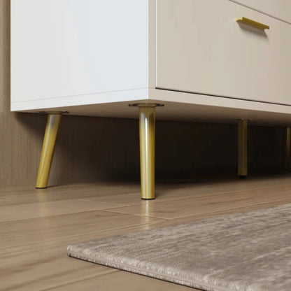 Modern Wooden Designer Handmade Chest Of drawer with Metal Legs chest of drawers - Bone Inlay Furnitures