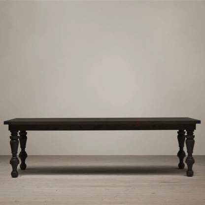 Modern Wooden Rectangle Dining Table with four Legs for Restaurant dining table - Bone Inlay Furnitures