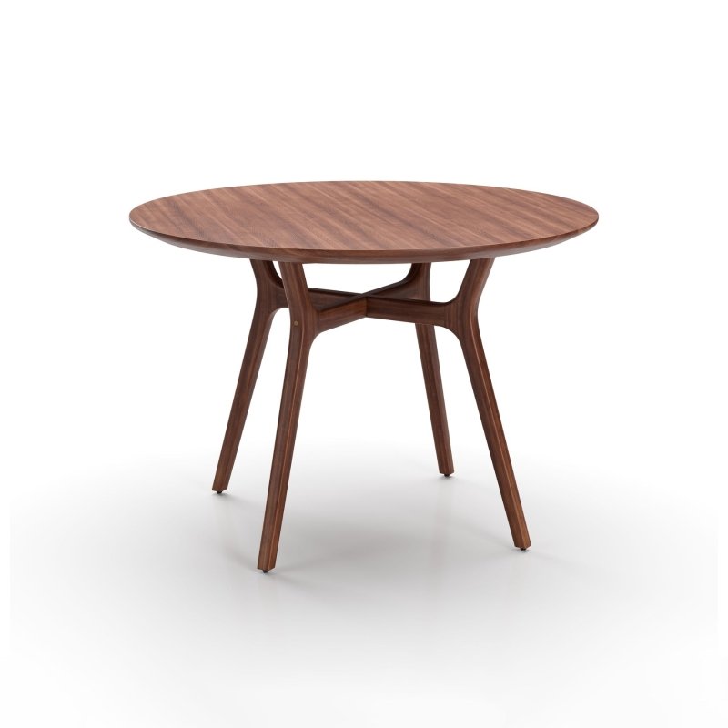 Natural Color Solid Wood Designer Dining Table Dining Table - Bone Inlay Furnitures