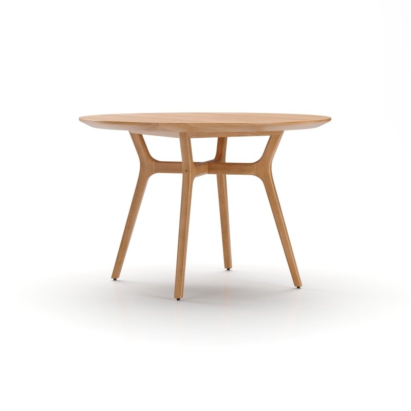 Natural Color Solid Wood Designer Dining Table Dining Table - Bone Inlay Furnitures