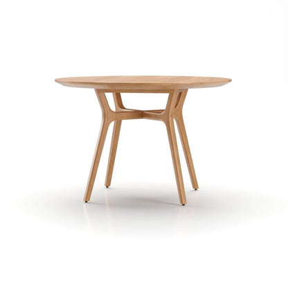 Natural Color Solid Wood Designer Dining Table Dining Table - Bone Inlay Furnitures