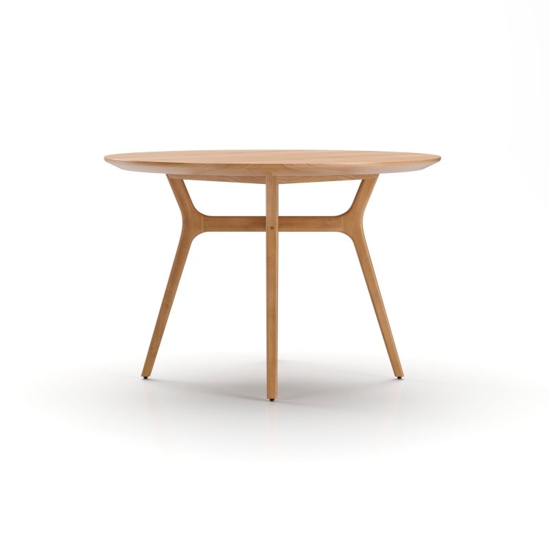 Natural Color Solid Wood Designer Dining Table Dining Table - Bone Inlay Furnitures