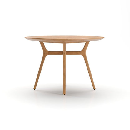 Natural Color Solid Wood Designer Dining Table Dining Table - Bone Inlay Furnitures