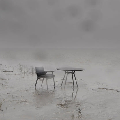 Natural Color Solid Wood Designer Dining Table Dining Table - Bone Inlay Furnitures