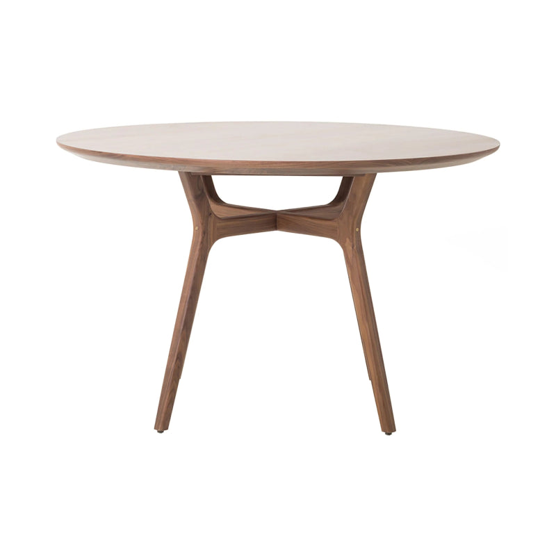 Natural Color Solid Wood Designer Dining Table Dining Table - Bone Inlay Furnitures