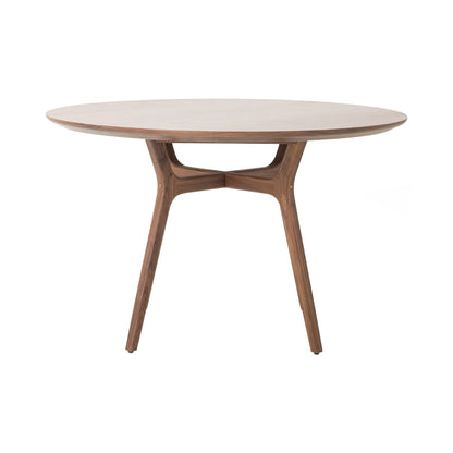 Natural Color Solid Wood Designer Dining Table Dining Table - Bone Inlay Furnitures