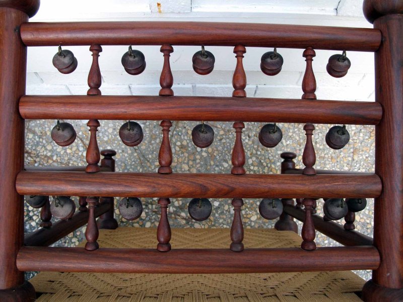 Natural Hand Carved Wooden Indian Chair Chair - Bone Inlay Furnitures