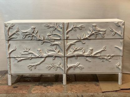 ornithrology six drawers dresser