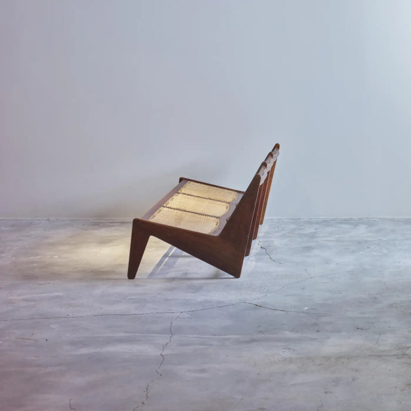 Pierre Jeanneret Designer Wooden Furniture Bench Sofa Seat Sofa - Bone Inlay Furnitures