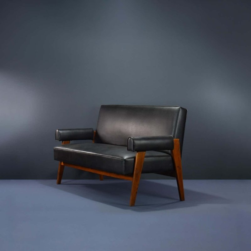 Pierre Jeanneret Handmade Designer Sofa Sofa - Bone Inlay Furnitures