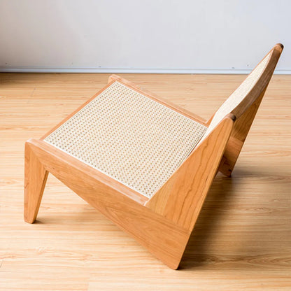 Pierre Jeanneret Kangaroo chair | Natural Cane Rattan Lounge Slipper Chair Chair - Bone Inlay Furnitures