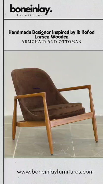 Inspired by Ib Kofod Larsen Armchair and Ottoman