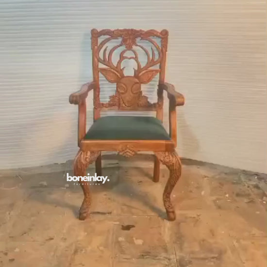 Natural Deer Arm Chair