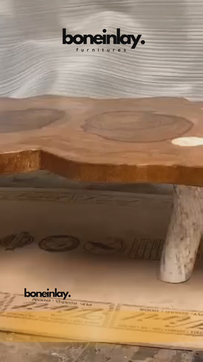 Slab Coffee Table with MOP legs