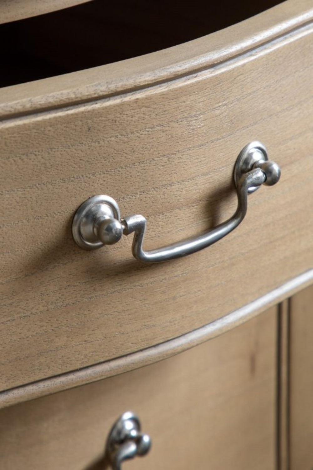 Rustic French Design Chic Bedside Table With Two Spacious Drawers Bedside Table - Bone Inlay Furnitures