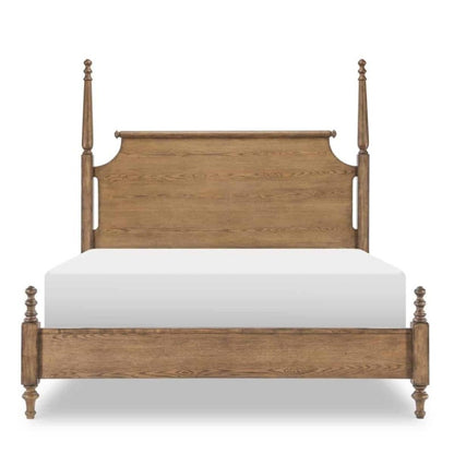 Rustic High - Low Poster Bed Frame by Country Living Home Bed - Bone Inlay Furnitures