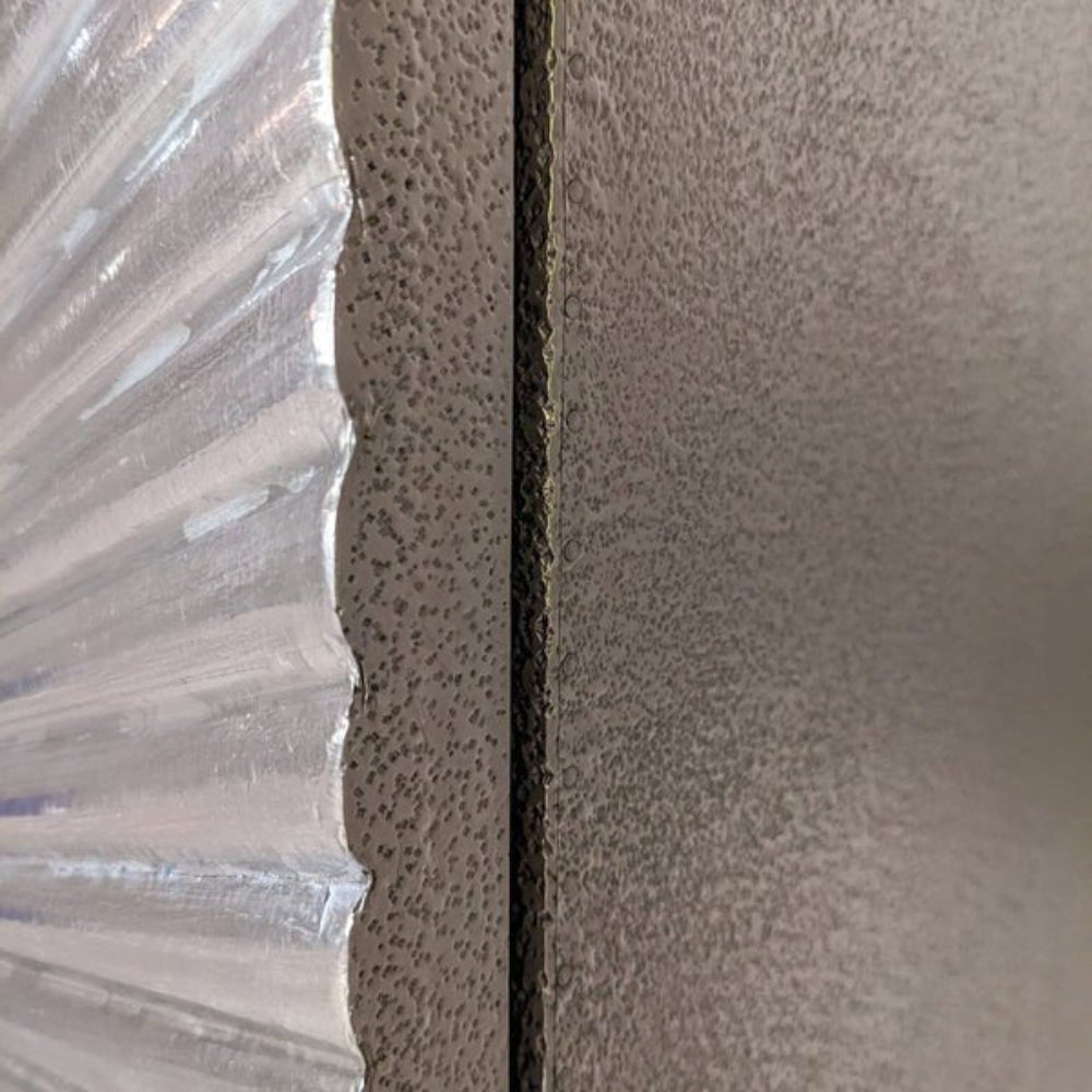 Side View of Silver Metal Embossed Bar Cabinet with Two Door Bar Cabinet 