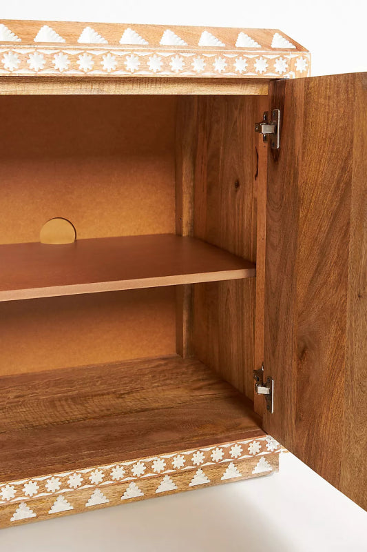 Stylish Albaran Buffet Table | Hand - Carved Wooden Sideboard Design Buffet & Sideboard - Bone Inlay Furnitures