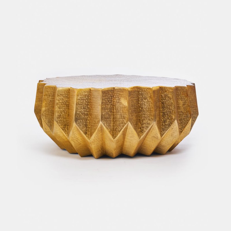 Stylish Handmade Embossed Marrakesh Brass Metal Coffee Table Coffee Table - Bone Inlay Furnitures