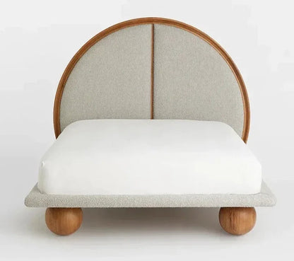 Solstice Arched Bed with  Bespoke Upholstery Headboard
