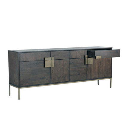 Unique Embossed Metal Sideboard | Drawers And Doors Storage Buffet & Sideboard - Bone Inlay Furnitures