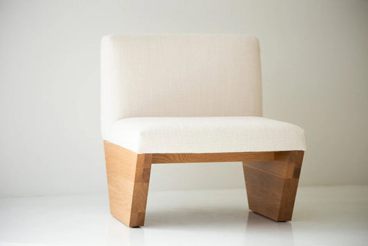 Unique Handmade Modern Lotus Upholstered Wooden Side Chair Chair - Bone Inlay Furnitures