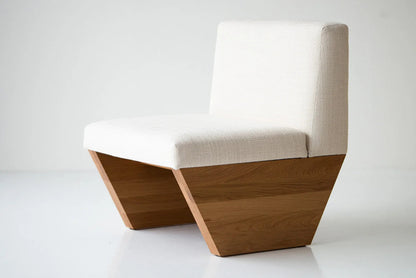 Unique Handmade Modern Lotus Upholstered Wooden Side Chair Chair - Bone Inlay Furnitures