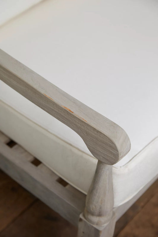 Wood Carving Daybed | Two Seated Solid Wooden Sofa Sofa - Bone Inlay Furnitures