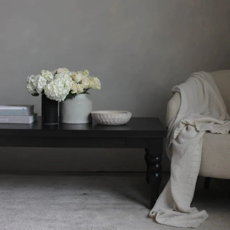 Wooden Designer Coffee Table With Hidden Drawer Coffee Table - Bone Inlay Furnitures