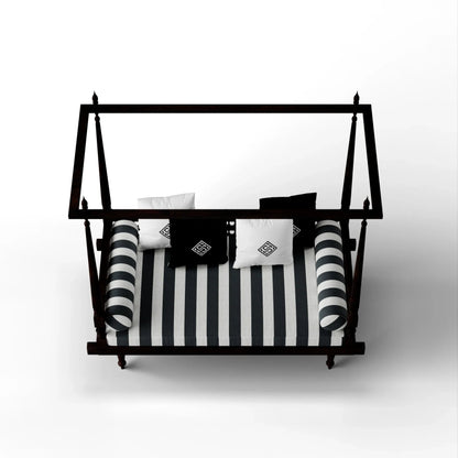 Wooden Handmade Canopy Day Bed Daybed - Bone Inlay Furnitures
