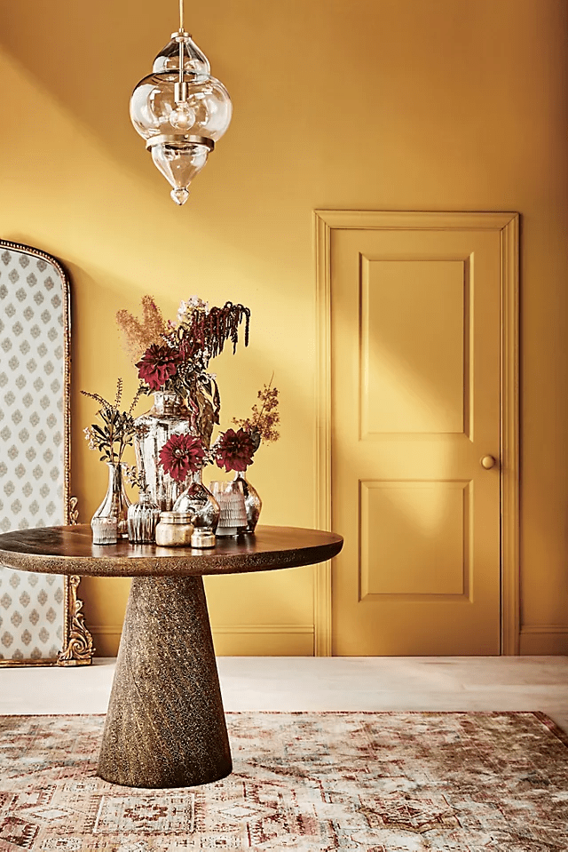 Hand-Embossed Round Dining Table 
