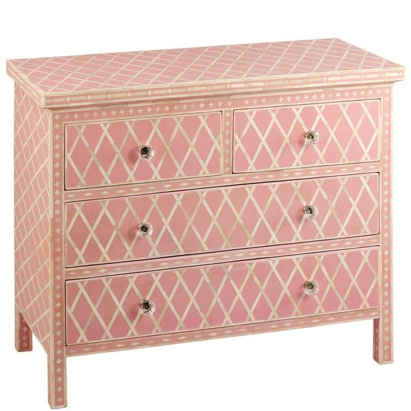 pink bone inlay dresser Buy 7 Drawer Narrow Chest