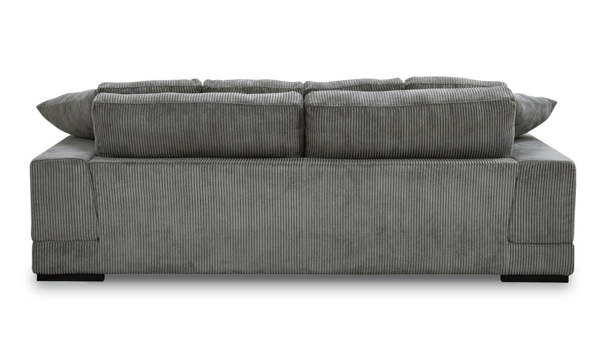 Charcoal three seater sofa