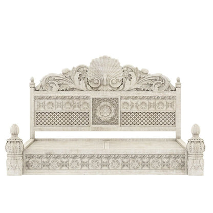 Ella Hand Carved Double Bed