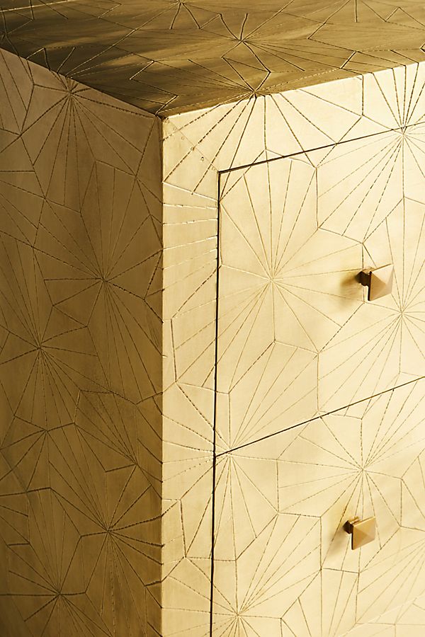 gold inlay dresser Dresser with gold inlay by Asher Israelow