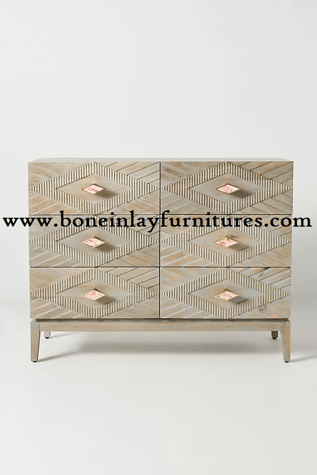 Solid Wooden Drawer Dresser