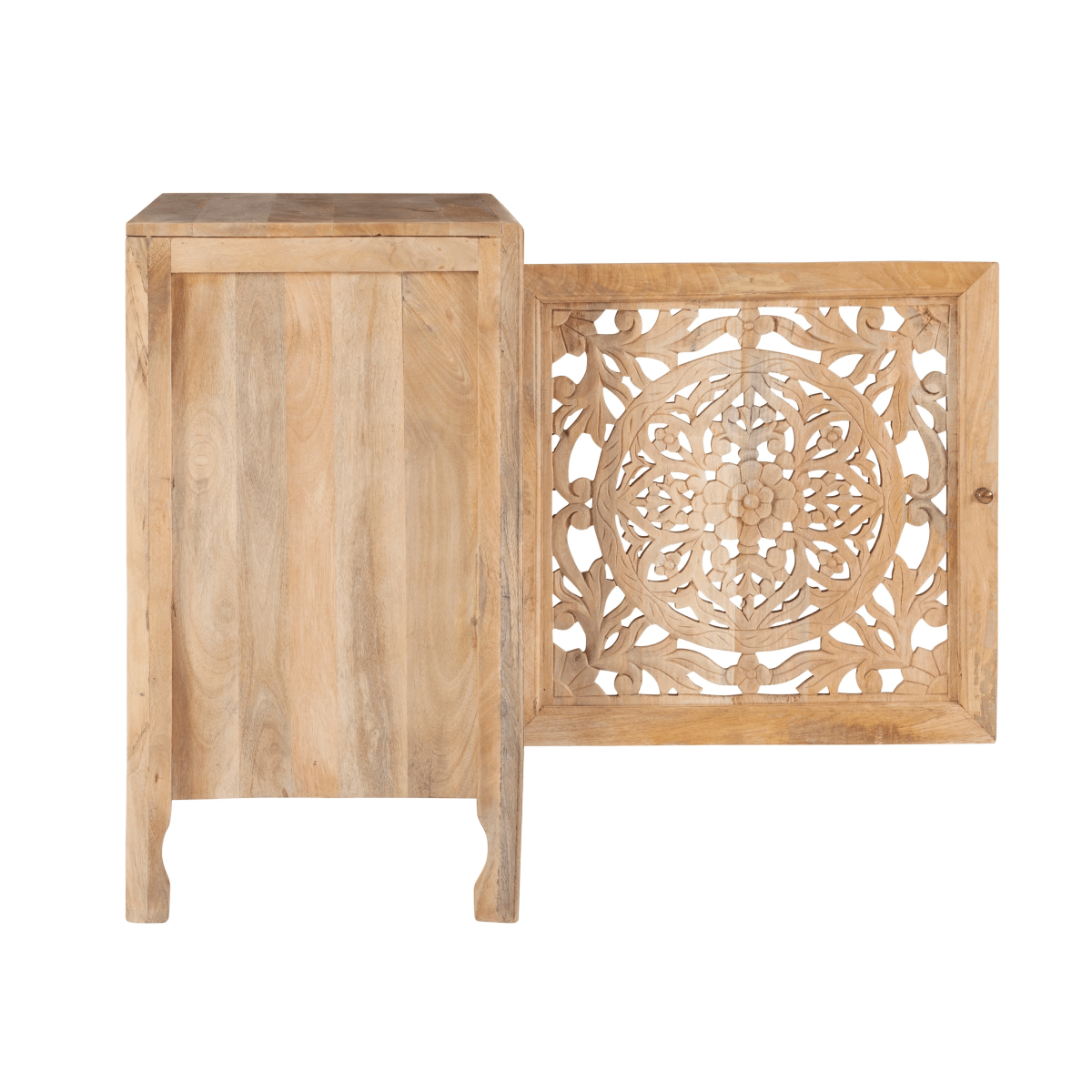Hand Carved Wooden Cabinet | Handmade Indian Design Cabinetry Furniture Cabinet - Bone Inlay Furnitures