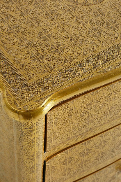 Golden Metal Bedside - Top View