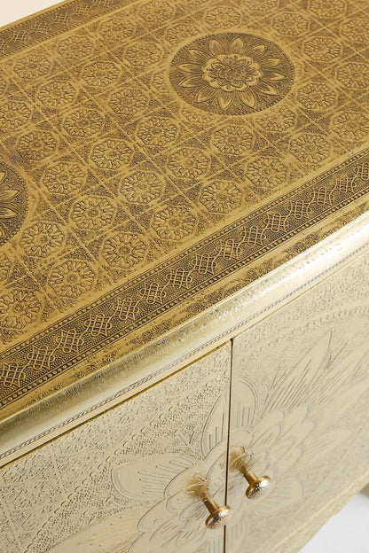 Hand-Embossed Cabinet - Close up