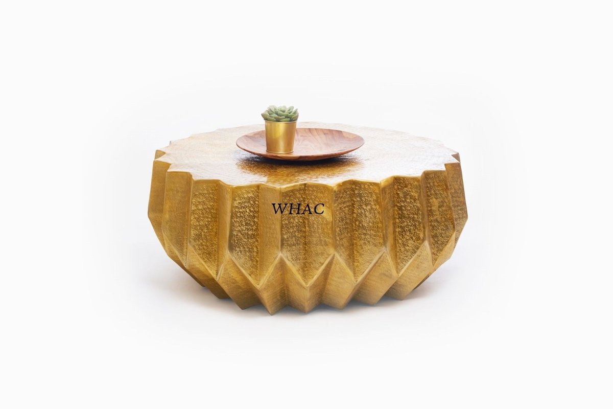 Hand Embossed Marrakesh Coffee Table | Brass Metal Coffee Table Coffee Table - Bone Inlay Furnitures